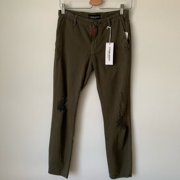 NWT Etienne Marcel Denim Boyfriend Trousers Pants Women's 25 - Picture 2 of 16